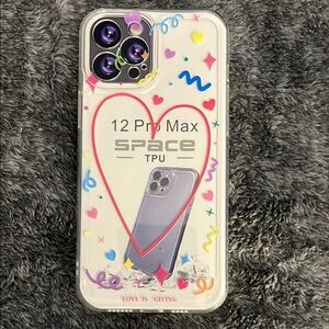 l*space TPU Clear Case for 12 Pro Max - Multicolor